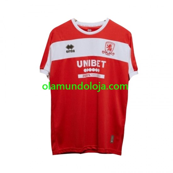 Camisola Middlesbrough Homem Equipamento Primeiro 2024-2025 Manga Curta